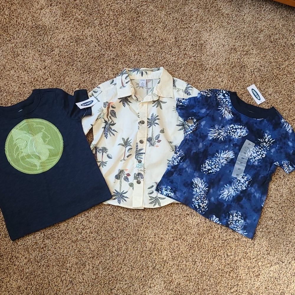 Set of three Old Navy boys shirts